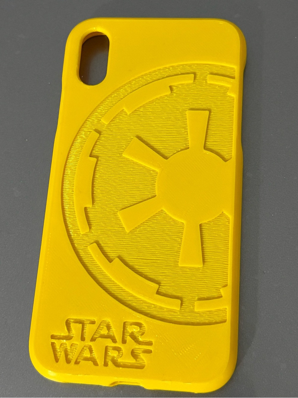 iPhone XR Star Wars Yellow Embossed Galactic Empire Phone Case